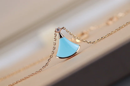 [Super]DREAM NECKLACE TURQUOISE PINK GOLD