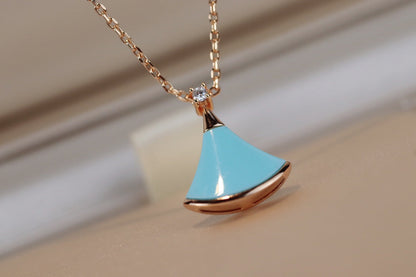 [Super]DREAM NECKLACE TURQUOISE PINK GOLD