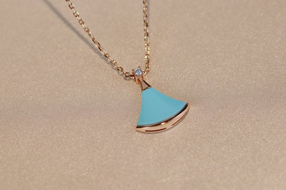 [Super]DREAM NECKLACE TURQUOISE PINK GOLD