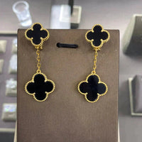 [Super Jewellery]CLOVER 2 MOTIFS  EARRINGS (MULTIPLE CHOICESC