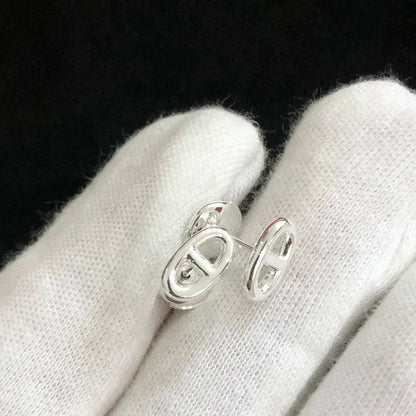 [Super Jewellery]CHAINE SMALL EARRINGS GOLD AND SILVER