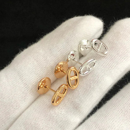 [Super Jewellery]CHAINE SMALL EARRINGS GOLD AND SILVER