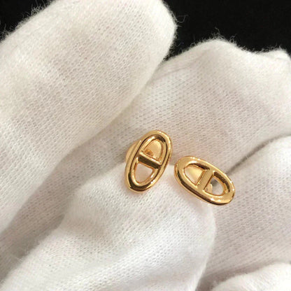 [Super Jewellery]CHAINE SMALL EARRINGS GOLD AND SILVER