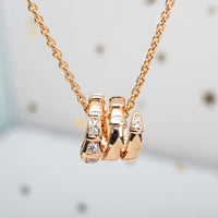 [Super]SERPENTI PINK GOLD NECKLACE DIAMOND