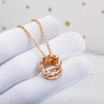 [Super]SERPENTI PINK GOLD NECKLACE DIAMOND