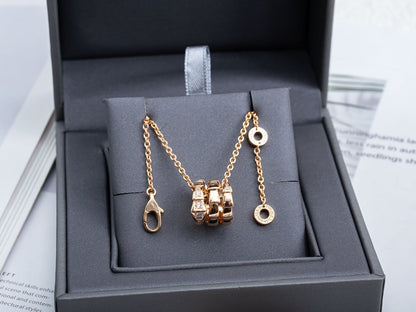 [Super]SERPENTI PINK GOLD NECKLACE DIAMOND
