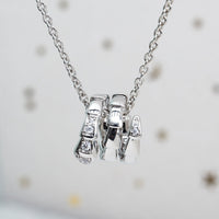 [Super]SERPENTI SILVER NECKLACE DIAMOND