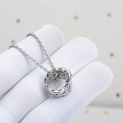 [Super]SERPENTI SILVER NECKLACE DIAMOND
