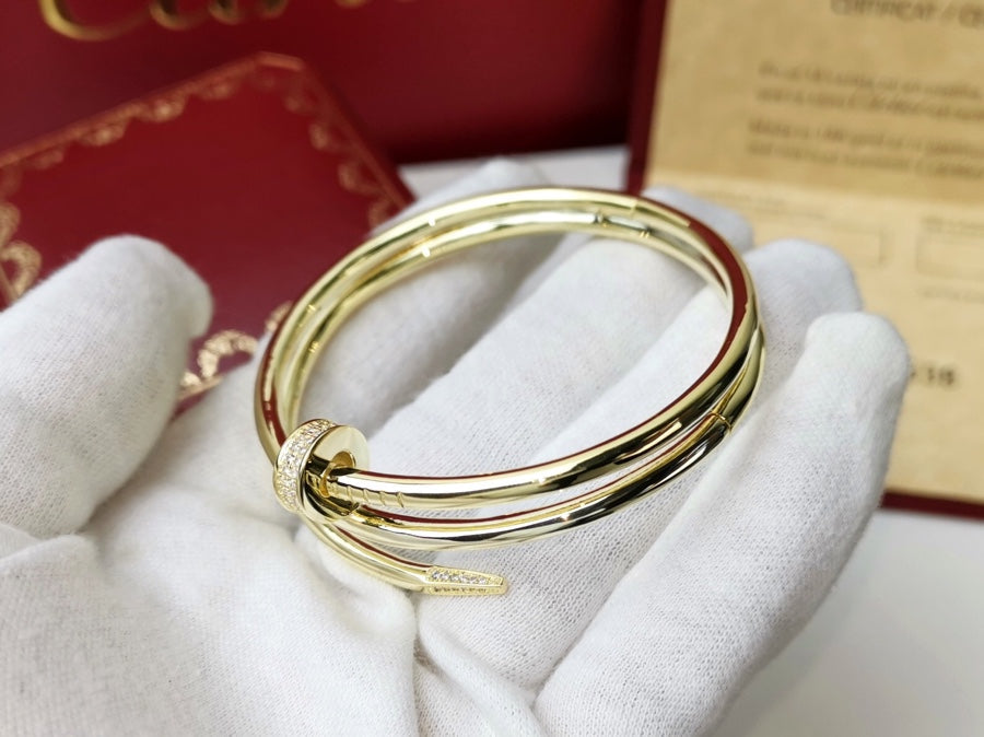[Super Jewellery]JUSTE BRACELET 3.5MM DOUBLE ROW DIAMOND