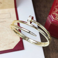 [Super Jewellery]JUSTE BRACELET 3.5MM DOUBLE ROW DIAMOND