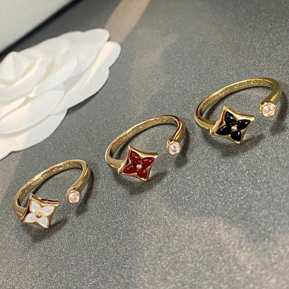 [Super Jewellery]STAR 1 DIAMOND OPEN RING