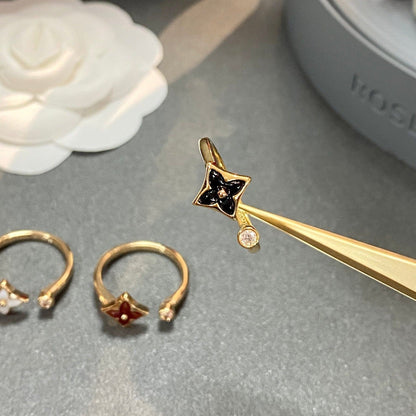 [Super Jewellery]STAR 1 DIAMOND OPEN RING