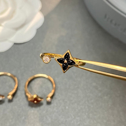 [Super Jewellery]STAR 1 DIAMOND OPEN RING