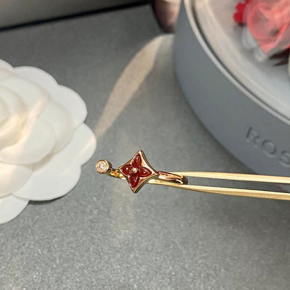 [Super Jewellery]STAR 1 DIAMOND OPEN RING
