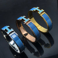 [Super Jewellery]H BRACELET BLUE RAINBOW CERAMIC