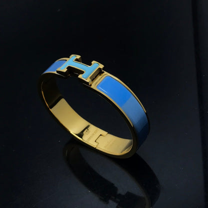 [Super Jewellery]H BRACELET BLUE RAINBOW CERAMIC