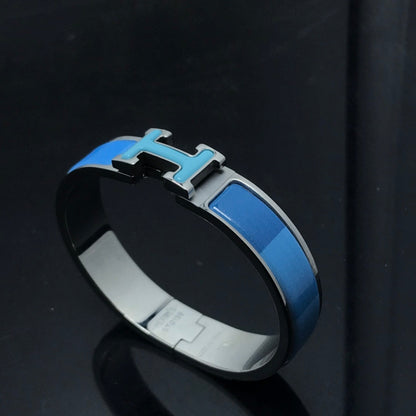 [Super Jewellery]H BRACELET BLUE RAINBOW CERAMIC