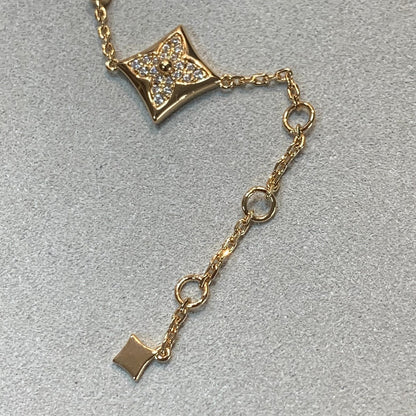 [Super Jewellery]STAR AND SUN 4 MOTIFS GOLD DIAMONDS BRACELET