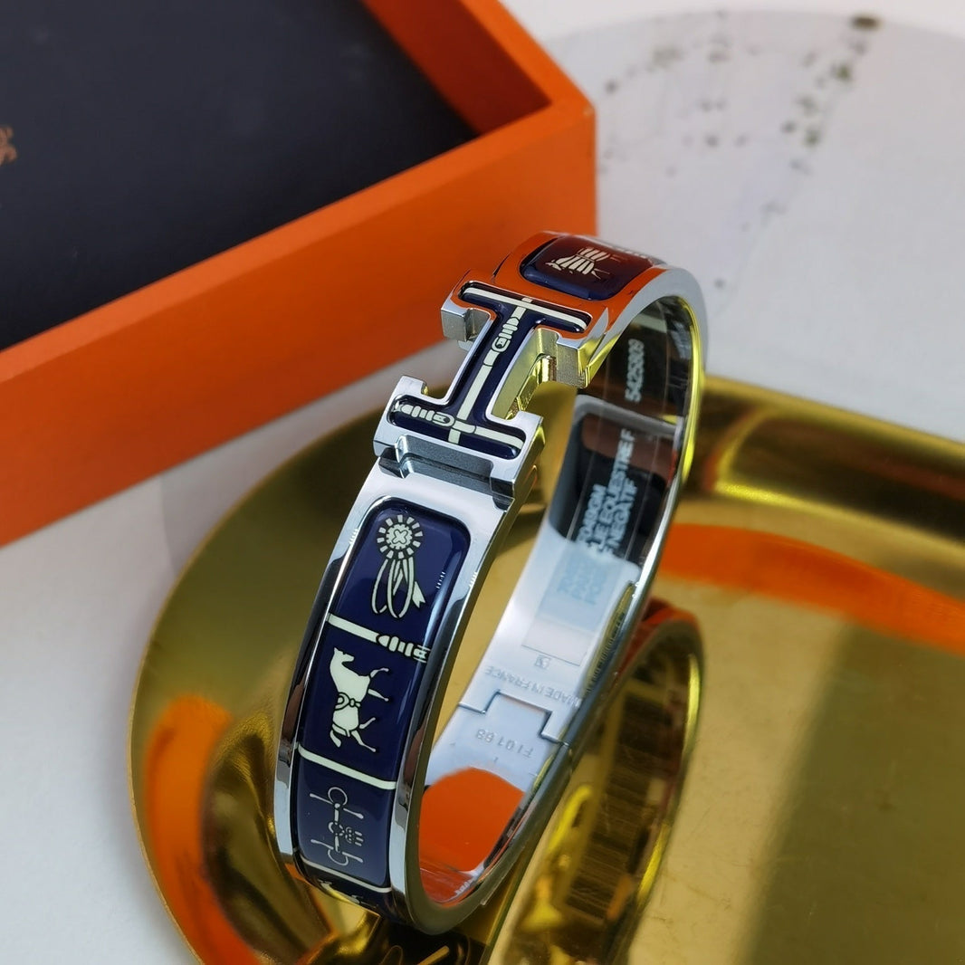[Super Jewellery]H COUVERTURES DARK BLUE BRACELET