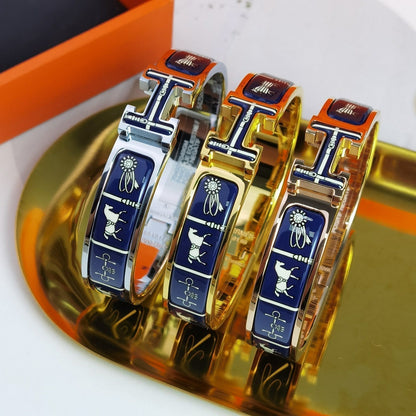 [Super Jewellery]H COUVERTURES DARK BLUE BRACELET