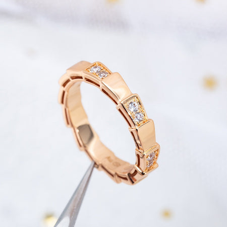 [Super]SERPENTI RING PINK GOLD  3MM