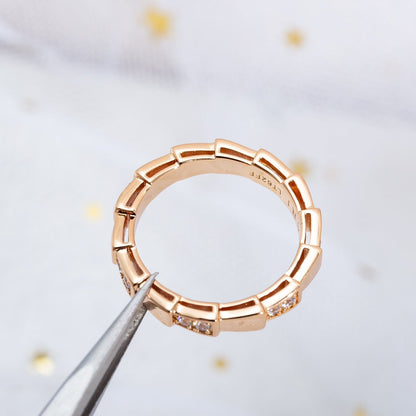 [Super]SERPENTI RING PINK GOLD  3MM