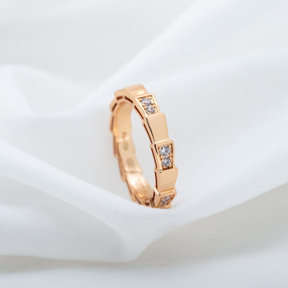 [Super]SERPENTI RING PINK GOLD  3MM