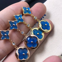[Super Jewellery]STAR AND SUN AGATE DIAMOND EARRINGS