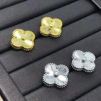 [Super Jewellery]CLOVER MINI 9.5MM LASER EARRINGS