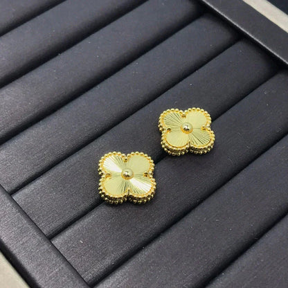 [Super Jewellery]CLOVER MINI 9.5MM LASER EARRINGS