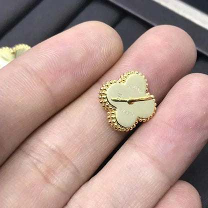 [Super Jewellery]CLOVER MINI 9.5MM LASER EARRINGS
