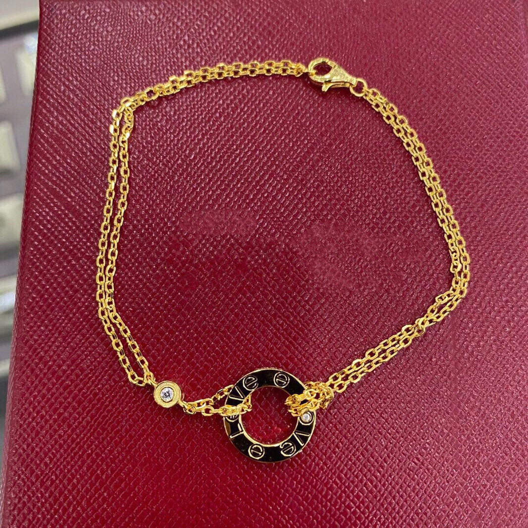 [Super Jewellery]LOVE BRACELET 2 DIAMOND