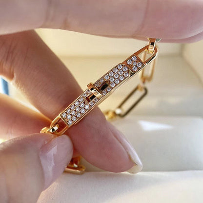 [Super Jewellery]CHAINE BRACELET SMALL MODEL DIAMOND