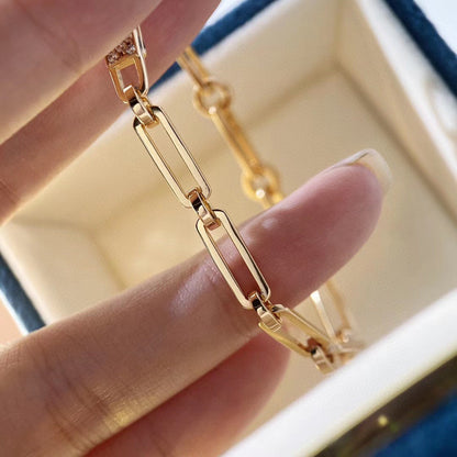 [Super Jewellery]CHAINE BRACELET SMALL MODEL DIAMOND