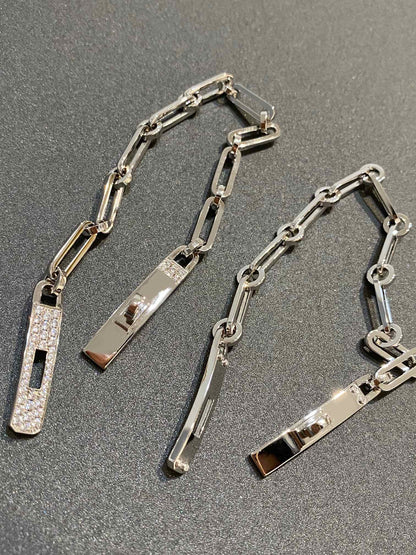 [Super Jewellery]CHAINE BRACELET SMALL MODEL DIAMOND