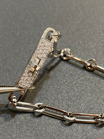 [Super Jewellery]CHAINE BRACELET SMALL MODEL DIAMOND