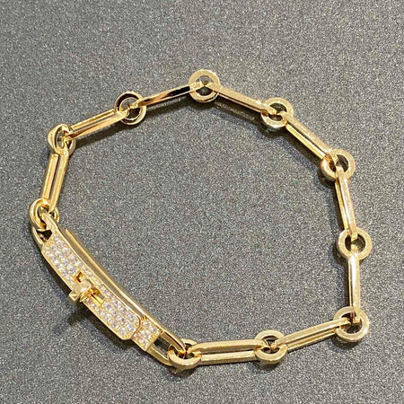 [Super Jewellery]CHAINE BRACELET SMALL MODEL DIAMOND