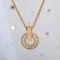 [Super]GARI NECKLACE PINK GOLD DIAMOND