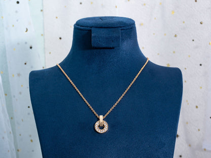 [Super]GARI NECKLACE PINK GOLD DIAMOND