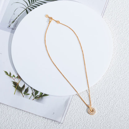 [Super]GARI NECKLACE PINK GOLD DIAMOND