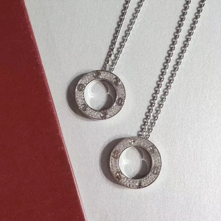 [Super Jewellery]LOVE NECKLACE ADJUSTABLE SILVER