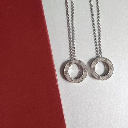[Super Jewellery]LOVE NECKLACE ADJUSTABLE SILVER
