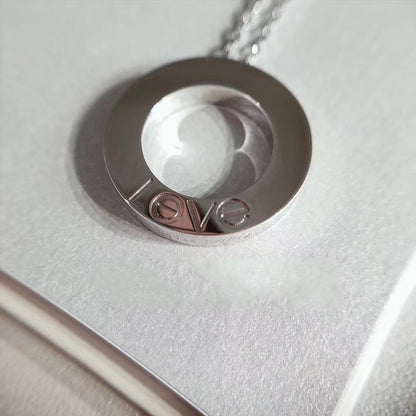 [Super Jewellery]LOVE NECKLACE ADJUSTABLE SILVER