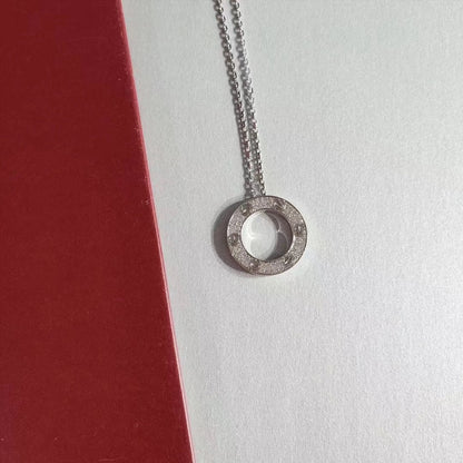[Super Jewellery]LOVE NECKLACE ADJUSTABLE SILVER