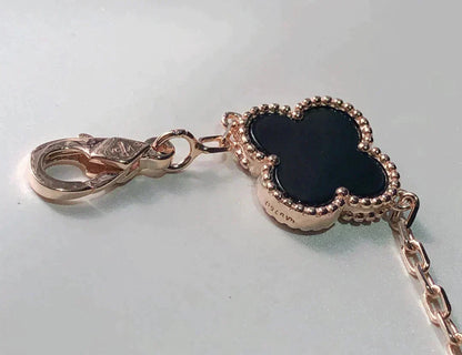 [Super Jewellery]CLOVER 5 MOTIFS MULTICOLOR BRACELET