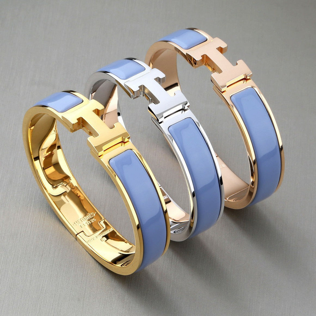 [Super Jewellery]H BRACELET ROMANTIC BLUE 12MM