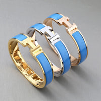 [Super Jewellery]H BRACELET TURQUOISE 12MM