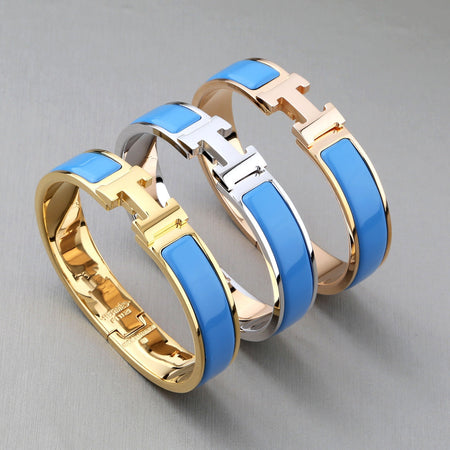 [Super Jewellery]H BRACELET TURQUOISE 12MM