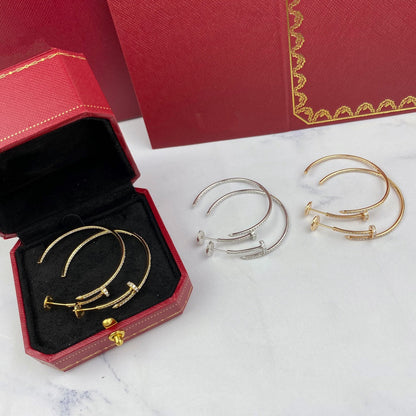 [Super Jewellery]JUSTE EARRINGS FULL DIAMONDS 1.8MM