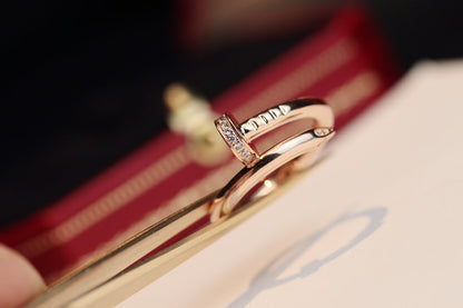 [Super Jewellery]JUSTE RING 2.65MM PINK GOLD DIAMOND